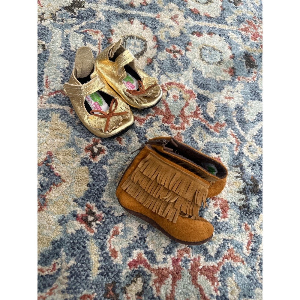 Gracious May Girls 6-12m Soft Shoe‎ Bundle Made In USA GUC